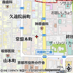 タイムズ新椹木町駐車場周辺の地図