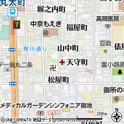 京都府京都市中京区夷町周辺の地図