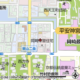 京都府京都市左京区岡崎最勝寺町1周辺の地図