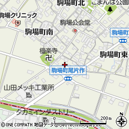 愛知県豊田市駒場町東34周辺の地図