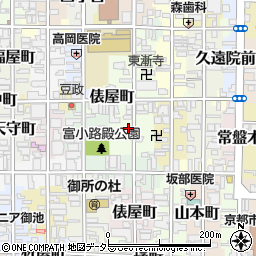 〒604-0964 京都府京都市中京区富小路通二条上る鍛冶屋町の地図