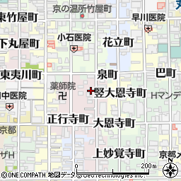 京都府京都市中京区二条新町周辺の地図