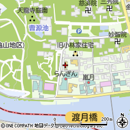 湯豆腐嵯峨野周辺の地図