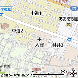 滋賀県蒲生郡日野町大窪2022周辺の地図