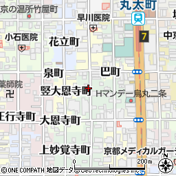 京都府京都市中京区冷泉町周辺の地図