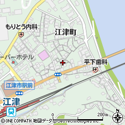 島根県江津市江津町834-1周辺の地図