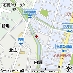 愛知県東海市富木島町砂ノ間周辺の地図
