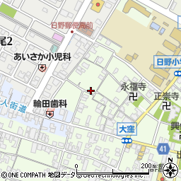 滋賀県蒲生郡日野町大窪445周辺の地図