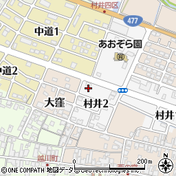 滋賀県蒲生郡日野町村井2丁目21周辺の地図