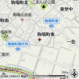 愛知県豊田市駒場町東108周辺の地図