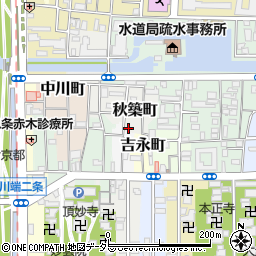 京都府京都市左京区秋築町247周辺の地図
