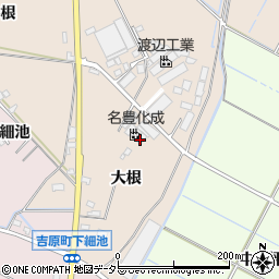 愛知県豊田市若林東町大根周辺の地図