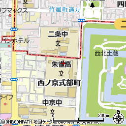 京都府立　朱雀高等学校・定時制周辺の地図