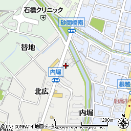 愛知県東海市富木島町内堀16-1周辺の地図