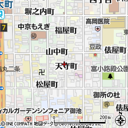 〒604-0812 京都府京都市中京区天守町の地図