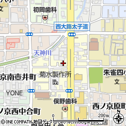 京都府京都市中京区西ノ京南上合町41周辺の地図