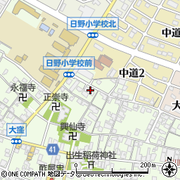 滋賀県蒲生郡日野町大窪303周辺の地図