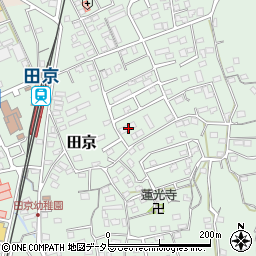 静岡県伊豆の国市田京658-12周辺の地図