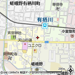 タイムズ有栖川駅南駐車場周辺の地図