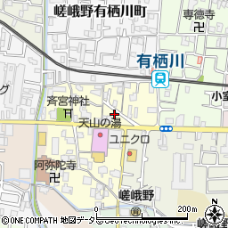 京都府京都市右京区嵯峨野宮ノ元町14-3周辺の地図