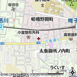 グランドマスト京都嵯峨野周辺の地図
