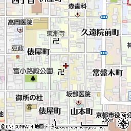 京都府京都市中京区布袋屋町周辺の地図