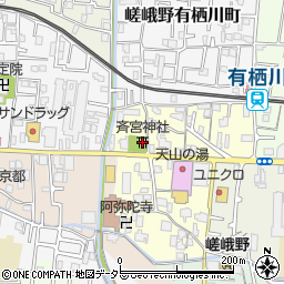 京都府京都市右京区嵯峨野宮ノ元町32周辺の地図