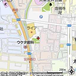 京都府京都市右京区太秦安井池田町14-6周辺の地図