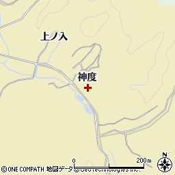 愛知県岡崎市丹坂町神度周辺の地図