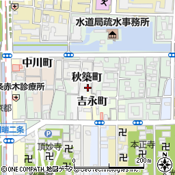 京都府京都市左京区秋築町248周辺の地図