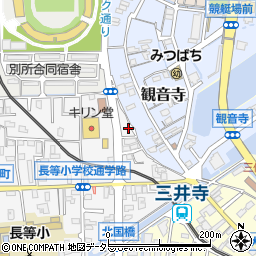 滋賀県大津市大門通16-57周辺の地図