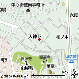 愛知県東海市大田町天神下周辺の地図