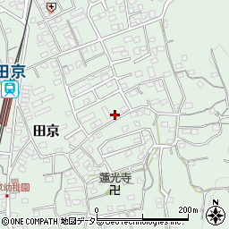 静岡県伊豆の国市田京659-17周辺の地図