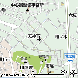 愛知県東海市大田町天神下45周辺の地図
