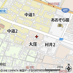 滋賀県蒲生郡日野町大窪2012周辺の地図