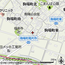 愛知県豊田市駒場町東40周辺の地図