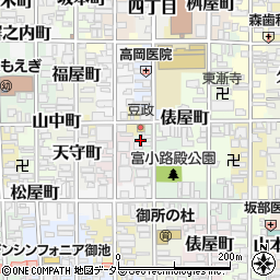 京都府京都市中京区六丁目268周辺の地図