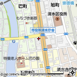 東京海上日動火災保険清水支社周辺の地図