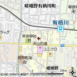 京都府京都市右京区嵯峨野宮ノ元町18周辺の地図