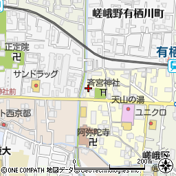 京都府京都市右京区嵯峨野宮ノ元町37-2周辺の地図