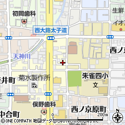 京都府京都市中京区西ノ京南上合町82-24周辺の地図