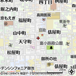 タイムズ堺町夷川駐車場周辺の地図
