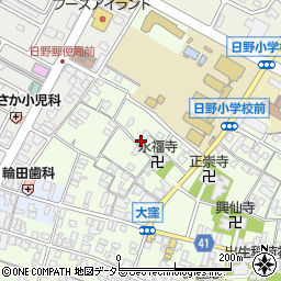 滋賀県蒲生郡日野町大窪478周辺の地図