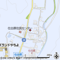 兵庫県多可町（多可郡）八千代区仕出原周辺の地図