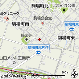愛知県豊田市駒場町東27周辺の地図