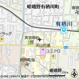 京都府京都市右京区嵯峨野宮ノ元町18-13周辺の地図