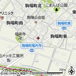 愛知県豊田市駒場町東25周辺の地図