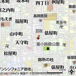 京都府京都市中京区六丁目267周辺の地図