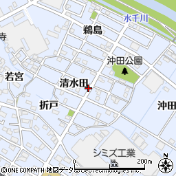 愛知県刈谷市一ツ木町清水田周辺の地図