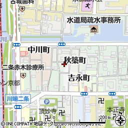 京都府京都市左京区秋築町254周辺の地図